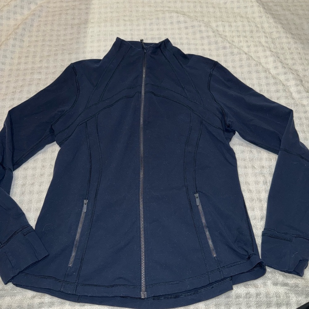 Lululemon Athletica Blue Utility Jacket with Fitted Silhouette
